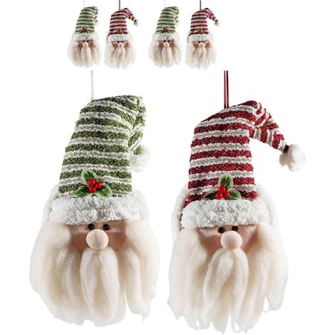 Babbo Natale con tasca portadolci 4 pezzi altezza 40 cm (1/5)