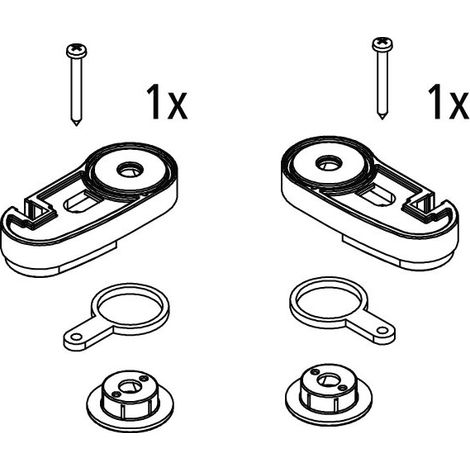 Kermi 2535004 EBDI017 Kit roulement supérieur