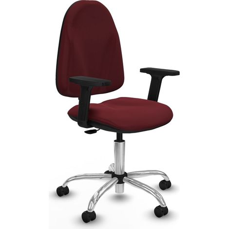 Sedia da Ufficio Piqueras y Crespo B2D05RF Rosso Granato (1/5)