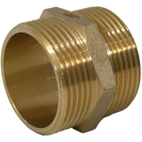 Raccord laiton - Mamelon laiton à visser 1''1/4 (1/3)