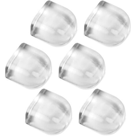 6 pieces Door Stops, Adhesive Door Stops, Floor Door Stops, Transparent Adhesive Door Stops for All Hard Floors, Provide Protection for Our Doors and Walls (1/5)
