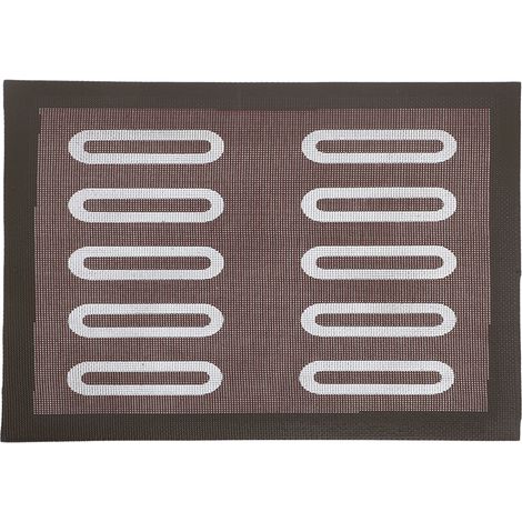 Black Hollow Baking Mat Heat Resistance Fiberglass Cooking Mat Non Stick Reusable Baking Pan Mat for Bread Oval