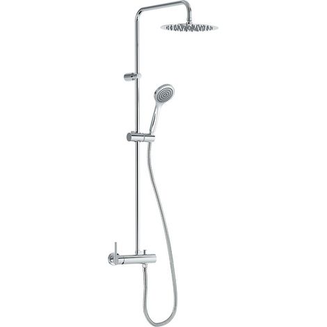 CONJUNTO DE GRIFO MONOMANDO MURAL DE 2 VÍAS PARA DUCHA (1/2)