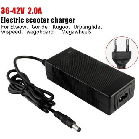 Chargeur 42v DC pour trottinettes électrique en 36v Etwow Go ride Kugoo Urbanglide wispeed wegoboard Megawheels Cable (1/4)