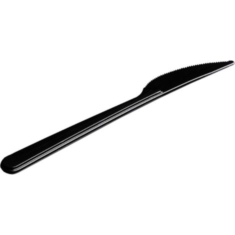 Schwarzes Messer 18 cm, hochwertige Ausführung, 50 Stück