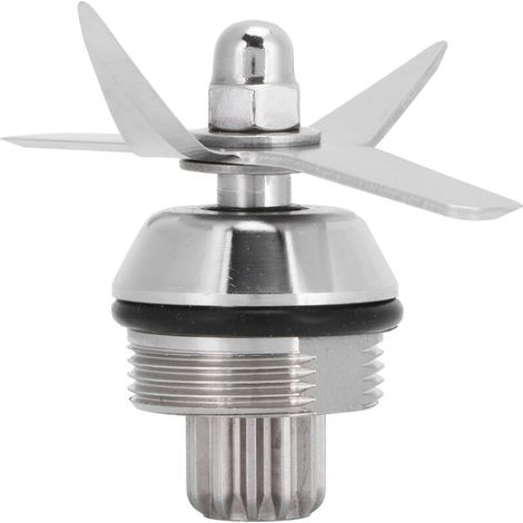 Lame à 4 Feuilles, Tête de Coupe de Mélangeur Amovible à Vitesse de Coupe Rapide Incisive en Acier Inoxydable Adaptée à L'accessoire de Conteneur Mixer 32 oz 64 oz (1/5)