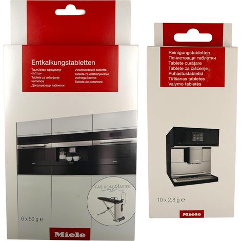 Tablettes de Détartrage et de Nettoyage pour Machines à Café Automatiques et Machines à Expresso, 6 Tablettes de Détartrage et 10 Tablettes de Nettoyage (1/5)