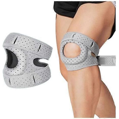 Genouillère ajustable pour femmes et hommes, support de genou avec stabilisateurs latéraux, orthèse rotulienne avec coussinets en gel pour la rotule (1/5)