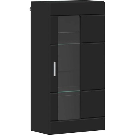 Maison Exclusive - Armadio in Legno Nero 50 x 29 x 100 cm Legno multistrato (1/5)