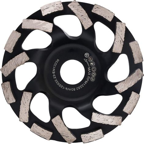 Soavoa Disque Diamant 125mm Meuleuse Béton Pierre Granit 16 Segments (1/5)