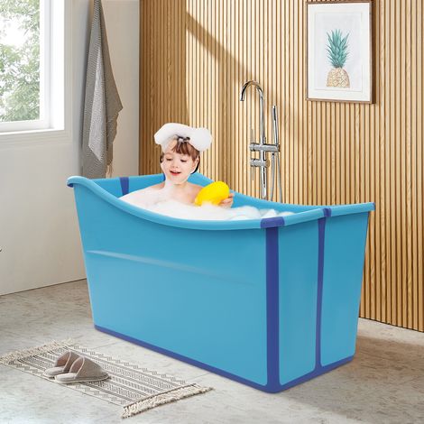 Large Bath Bucket Adult Folding Foldable Bathtub Barrel SPA Household Family (1/5)