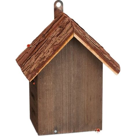 Casetta per coccinelle in legno marrone (1/5)