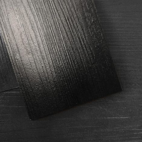 Lot de 36 Carreaux de Sol adhésifs et Imperméables en Vinyle d'aspect Bois,Pour chambre à Coucher,Salon,Cuisine,Camping-car,Noir,5㎡ (1/5)