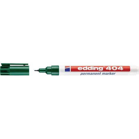 Marqueur indélébile 404 vert L. 0,75mm pointe ogive EDDING (Par 10)