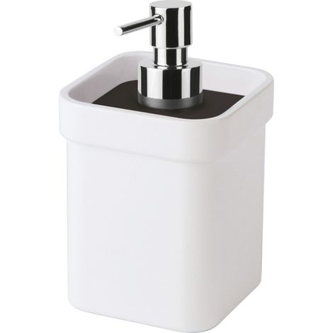 Lineabeta - Weißer Seifenspender mit schwarzem Deckel 250 ml (1/5)