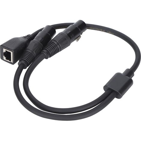 Câble adaptateur JORINDO JD6097, double XLR femelle vers RJ45 femelle, câble en Y pour microphone, adaptateur et convertisseur (1/5)