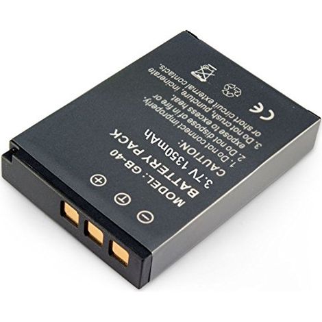 Amsahr Digital Replacement Camera and Camcorder Battery for GE GB-40, E1035, E1235, E1050
