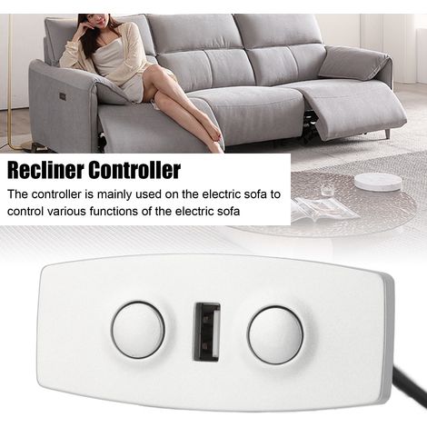 Ortviai Télécommande manuelle 2 boutons pour fauteuil électrique relevable – Contrôleur mains libres 5 broches, 12-29 V (1/4)