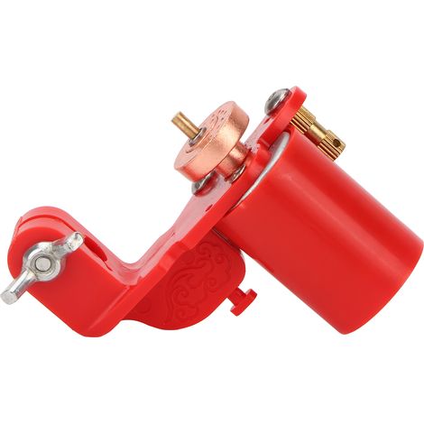 Machine à tatouer à moteur rotatif, réglage de la fréquence et de la longueur, stylo pour shader et liner, rouge (1/5)