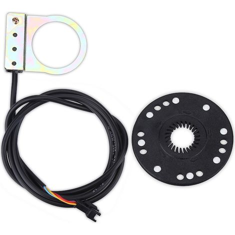 Capteur de vitesse pour vélo électrique en acier, 8 aimants, 65 mm, câble 1,1 m, noir et argenté, moteur (1/5)