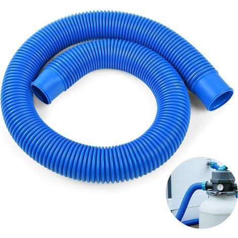 Tuyau de Piscine 3.8 x 100 CM, Tuyau de Rechange pour Skimmer de Piscine, Tuyaus D'écumoire de Piscine, pour Pompe de Filtre (1/5)