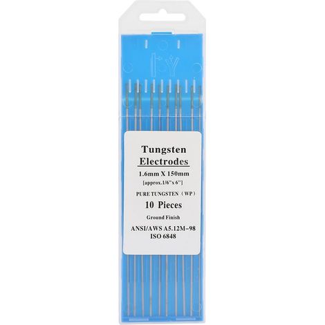 Électrodes en tungstène pur pour soudage TIG AC - 10 pièces, pointe verte, 2.0 x 150 mm (1/5)