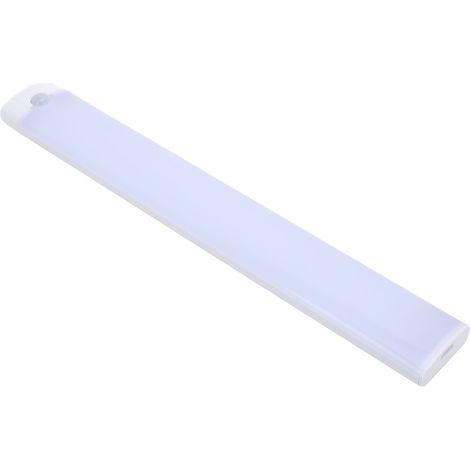 Decdeal Lumière de placard LED avec détecteur de mouvement, 3 couleurs, variable, alimentée par batterie, Rechargeable par USB, sous-meuble pour cuisine, 30cm