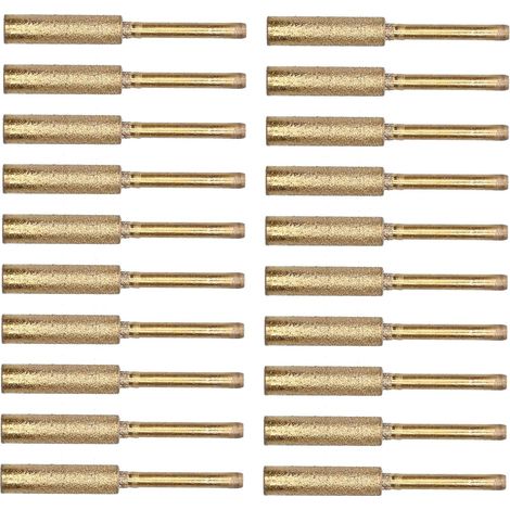 Affûteur de Tronçonneuse, Outil D'affûtage Lime Rotatif Efficace pour Meuleuse Chaîne Kit 20 Pièces Meulage et Gravure, Compatible avec électrique, - (1/5)
