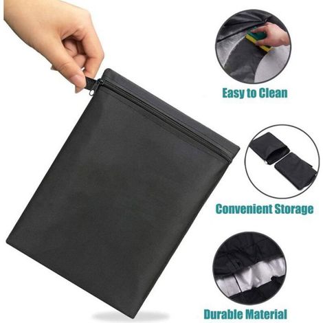 Housse de Protection Imperméable pour Parasol, Anti-Poussière/UV, Avec Tige Télescopique, Pratique et Durable (1/5)