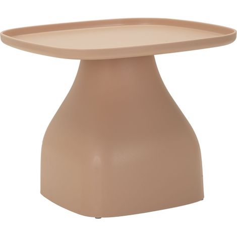 Tavolino da salotto Gea in plastica rosa antico 48x48x38 cm