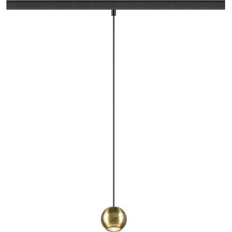 Suspension pour rail 48 V DYSKO DALI long. 200 cm 2700 K 36° noir / or - SLV - 1010336