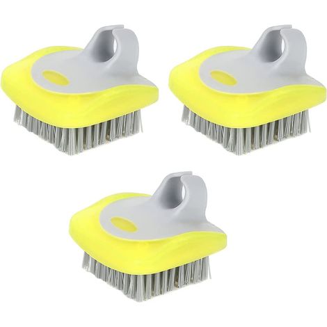 Lot de 3 brosses à légumes, poils flexibles, brosses à pommes de terre, nettoyage approfondi, idéales pour fruits et légumes frais