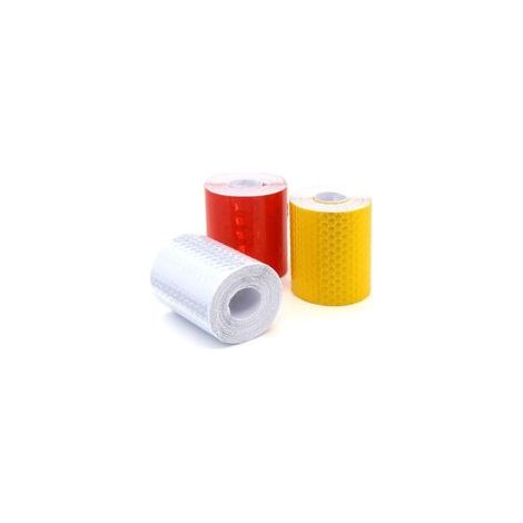 Lot de 3 rouleaux de ruban réfléchissant 5cm x 3m – Résistant à la déchirure – Imperméable – Pour marquage de sécurité extérieur (1/5)