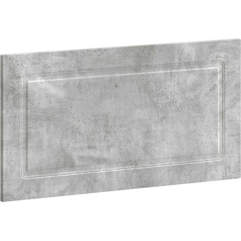 Tête de lit murale gain de place en bois d'ingénierie pour chambre gris béton 100 x 3 x 50 cm (1/5)