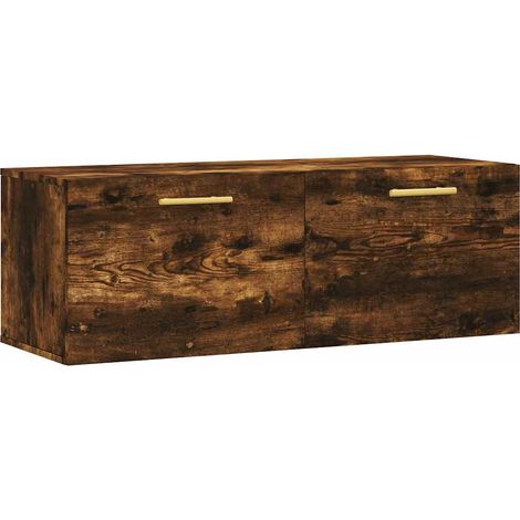 Maison Exclusive - Mobile a Parete Rovere Fumo 100x36,5x35 cm in Legno Multistrato (1/5)