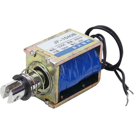 Électroaimant solénoïde CC de type push-pull JF-1040B, 25 N, 12 V CC, course de 10 mm (1/5)