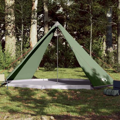 vidaXL Tente familiale tipi 8 personnes vert imperméable (1/5)