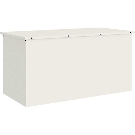 Maison Exclusive - Scatola di Stoccaggio Esterno Bianco 100 x 50,5 x 50 cm Acciaio