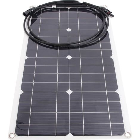 Kit Carregador De Bateria Solar Off-grid 25 W E 16 V Painel Solar Flexível À Prova D'água Para Carro (1/5)