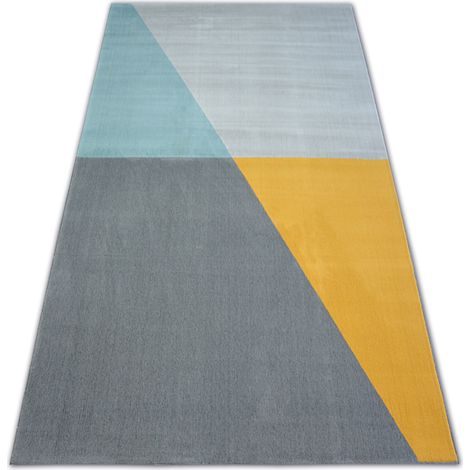 Teppich SCANDI 18487/572 - Trapez grau gold türkis multicolour 80x150 cm