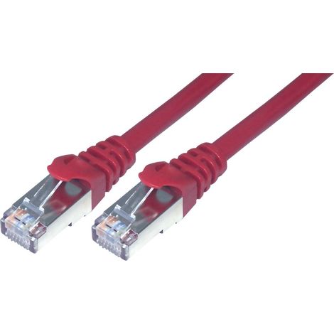Cordon de brassage RJ45 CAT 6 F/UTP - 50cm Rouge