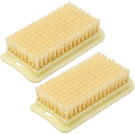 Lot de 2 brosses de nettoyage pour vêtements, excellente, capacité de nettoyage, poignée antidérapante, trou de suspension, poils doux et denses (1/5)
