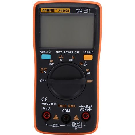 ANENG AN8008 True RMS Digitalmultimeter AC/DC-Spannungsmesser Amperemeter Strom Ohmmeter (1/5)