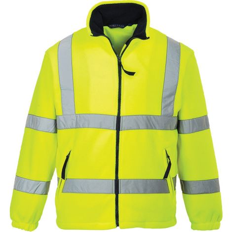 Polar de alta visibilidad con forro de malla - Amarillo - Talla XS
