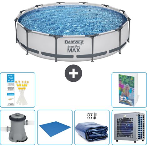 Bestway Piscina Bestway Steel Pro MAX Redonda - 366x76 cm - 7-piezas S278 (1/5)