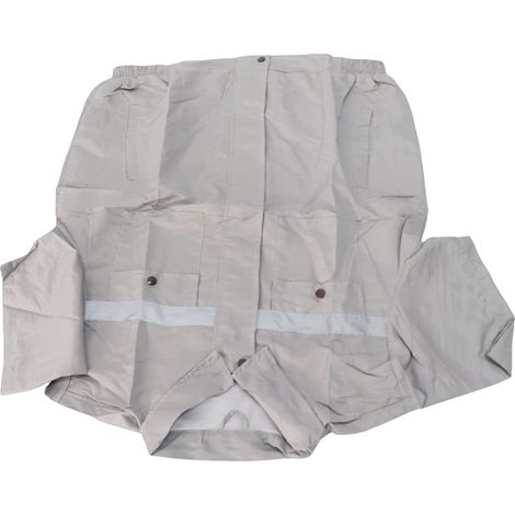 Veste ventilée à manches courtes, vitesse de ventilation réglable 4 niveaux, vêtement climatisé avec bande réfléchissante (1/5)