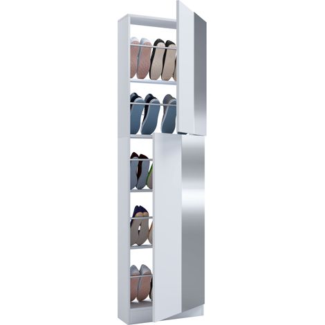 Scarpiera portascarpe FulisaXL specchio 180x50x17 - VCM