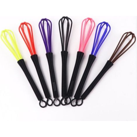 7 Pièces en Plastique Salon Barbier Coiffure Couleur de Cheveux Teinture Crème Fouet Cuisine Ballon Mélangeur Outil(7 couleurs) (1/4)