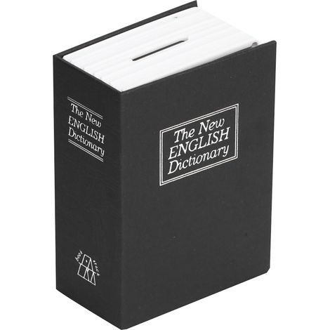 Coffre-fort miniature pour livres, livres et bijoux, avec serrure et clés (1/5)