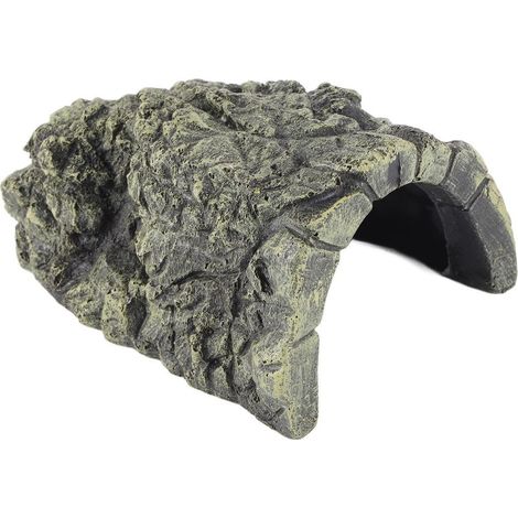 Grotte de Cachette pour Tortue Aquarium - Décoration d'Habitat de Bain pour Reptile (Grande Taille) (1/5)